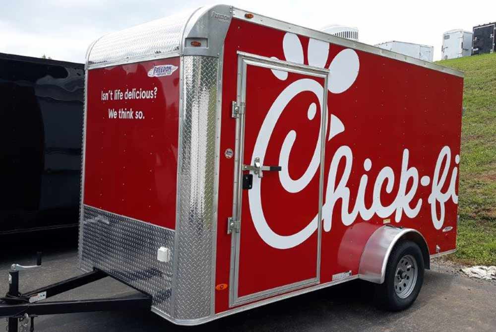 Custom built Freedom Trailer for Chick-fil-A