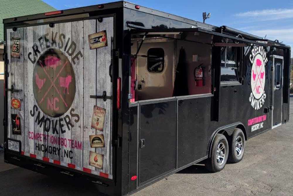 Freedom BBQ Trailer with Full Bath Trailer